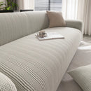 Modern Textured Stretch Sofa Cover, Plush Fleece Sofa Slipcover with 3D Stripe Texture by Slipcover KAS™