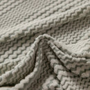 Modern Textured Stretch Sofa Cover, Plush Fleece Sofa Slipcover with 3D Stripe Texture by Slipcover KAS™