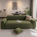 Modern Textured Stretch Sofa Cover, Plush Fleece Sofa Slipcover with 3D Stripe Texture by Slipcover KAS™
