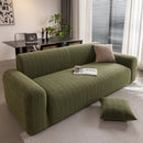 Modern Textured Stretch Sofa Cover, Plush Fleece Sofa Slipcover with 3D Stripe Texture by Slipcover KAS™