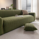 Modern Textured Stretch Sofa Cover, Plush Fleece Sofa Slipcover with 3D Stripe Texture by Slipcover KAS™