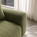 Modern Textured Stretch Sofa Cover, Plush Fleece Sofa Slipcover with 3D Stripe Texture by Slipcover KAS™
