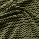 Modern Textured Stretch Sofa Cover, Plush Fleece Sofa Slipcover with 3D Stripe Texture by Slipcover KAS™