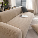 Modern Textured Stretch Sofa Cover, Plush Fleece Sofa Slipcover with 3D Stripe Texture by Slipcover KAS™