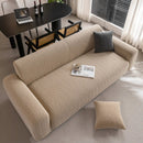 Modern Textured Stretch Sofa Cover, Plush Fleece Sofa Slipcover with 3D Stripe Texture by Slipcover KAS™