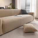 Modern Textured Stretch Sofa Cover, Plush Fleece Sofa Slipcover with 3D Stripe Texture by Slipcover KAS™