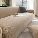 Modern Textured Stretch Sofa Cover, Plush Fleece Sofa Slipcover with 3D Stripe Texture by Slipcover KAS™