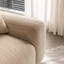 Modern Textured Stretch Sofa Cover, Plush Fleece Sofa Slipcover with 3D Stripe Texture by Slipcover KAS™