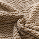 Modern Textured Stretch Sofa Cover, Plush Fleece Sofa Slipcover with 3D Stripe Texture by Slipcover KAS™
