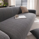 Modern Textured Stretch Sofa Cover, Plush Fleece Sofa Slipcover with 3D Stripe Texture by Slipcover KAS™