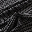 Modern Textured Stretch Sofa Cover, Plush Fleece Sofa Slipcover with 3D Stripe Texture by Slipcover KAS™