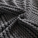 Modern Textured Stretch Sofa Cover, Plush Fleece Sofa Slipcover with 3D Stripe Texture by Slipcover KAS™