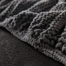 Modern Textured Stretch Sofa Cover, Plush Fleece Sofa Slipcover with 3D Stripe Texture by Slipcover KAS™