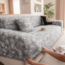 High Stretch Thick 3D Spacer Sofa Cover, Air-Layer Jacquard Cushioned Couch Slipcover by Slipcover KAS™