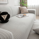 3D Grid Jacquard Sofa Cover, High Stretch Plush Waffle Couch Slipcover with Tie Straps by Slipcover KAS™