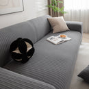 3D Grid Jacquard Sofa Cover, High Stretch Plush Waffle Couch Slipcover with Tie Straps by Slipcover KAS™