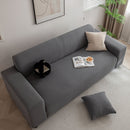 3D Grid Jacquard Sofa Cover, High Stretch Plush Waffle Couch Slipcover with Tie Straps by Slipcover KAS™