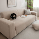3D Grid Jacquard Sofa Cover, High Stretch Plush Waffle Couch Slipcover with Tie Straps by Slipcover KAS™