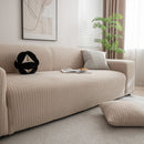 3D Grid Jacquard Sofa Cover, High Stretch Plush Waffle Couch Slipcover with Tie Straps by Slipcover KAS™