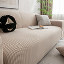 3D Grid Jacquard Sofa Cover, High Stretch Plush Waffle Couch Slipcover with Tie Straps by Slipcover KAS™