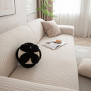 3D Grid Jacquard Sofa Cover, High Stretch Plush Waffle Couch Slipcover with Tie Straps by Slipcover KAS™