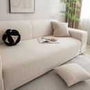 3D Grid Jacquard Sofa Cover, High Stretch Plush Waffle Couch Slipcover with Tie Straps by Slipcover KAS™