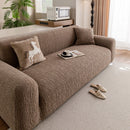Elastic Stretch Sofa Cover Slipcover, Soft Plush Bubble Textured Jacquard Couch Cover