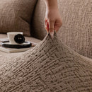 Elastic Stretch Sofa Cover Slipcover, Soft Plush Bubble Textured Jacquard Couch Cover