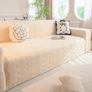 High Stretch Embossed Geometric Slipcover for Couch, Cozy Plush Fleece Couch Cover by Slipcover KAS™