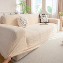 High Stretch Embossed Geometric Slipcover for Couch, Cozy Plush Fleece Couch Cover by Slipcover KAS™