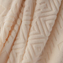High Stretch Embossed Geometric Slipcover for Couch, Cozy Plush Fleece Couch Cover by Slipcover KAS™