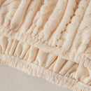 High Stretch Embossed Geometric Slipcover for Couch, Cozy Plush Fleece Couch Cover by Slipcover KAS™