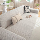 High Stretch Embossed Geometric Slipcover for Couch, Cozy Plush Fleece Couch Cover by Slipcover KAS™