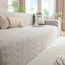 High Stretch Embossed Geometric Slipcover for Couch, Cozy Plush Fleece Couch Cover by Slipcover KAS™