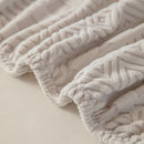High Stretch Embossed Geometric Slipcover for Couch, Cozy Plush Fleece Couch Cover by Slipcover KAS™