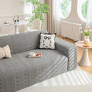 High Stretch Embossed Geometric Slipcover for Couch, Cozy Plush Fleece Couch Cover by Slipcover KAS™