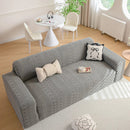 High Stretch Embossed Geometric Slipcover for Couch, Cozy Plush Fleece Couch Cover by Slipcover KAS™