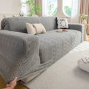 High Stretch Embossed Geometric Slipcover for Couch, Cozy Plush Fleece Couch Cover by Slipcover KAS™