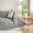 High Stretch Embossed Geometric Slipcover for Couch, Cozy Plush Fleece Couch Cover by Slipcover KAS™