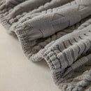 High Stretch Embossed Geometric Slipcover for Couch, Cozy Plush Fleece Couch Cover by Slipcover KAS™