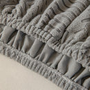 High Stretch Embossed Geometric Slipcover for Couch, Cozy Plush Fleece Couch Cover by Slipcover KAS™