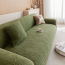 Elastic Stretch Sofa Cover Slipcover,  Thick Plush Wavy Flowing Texture Couch Cover
