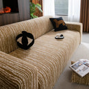High Stretch Couch Slipcover with Abstract Stripe, Washable Non-Slip Cover for Dogs by Slipcover KAS™