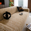 High Stretch Couch Slipcover with Abstract Stripe, Washable Non-Slip Cover for Dogs by Slipcover KAS™