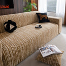 High Stretch Couch Slipcover with Abstract Stripe, Washable Non-Slip Cover for Dogs by Slipcover KAS™