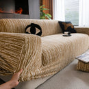 High Stretch Couch Slipcover with Abstract Stripe, Washable Non-Slip Cover for Dogs by Slipcover KAS™