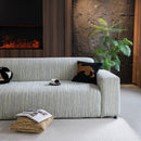High Stretch Couch Slipcover with Abstract Stripe, Washable Non-Slip Cover for Dogs by Slipcover KAS™