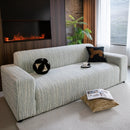 High Stretch Couch Slipcover with Abstract Stripe, Washable Non-Slip Cover for Dogs by Slipcover KAS™