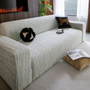High Stretch Couch Slipcover with Abstract Stripe, Washable Non-Slip Cover for Dogs by Slipcover KAS™