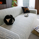 High Stretch Couch Slipcover with Abstract Stripe, Washable Non-Slip Cover for Dogs by Slipcover KAS™